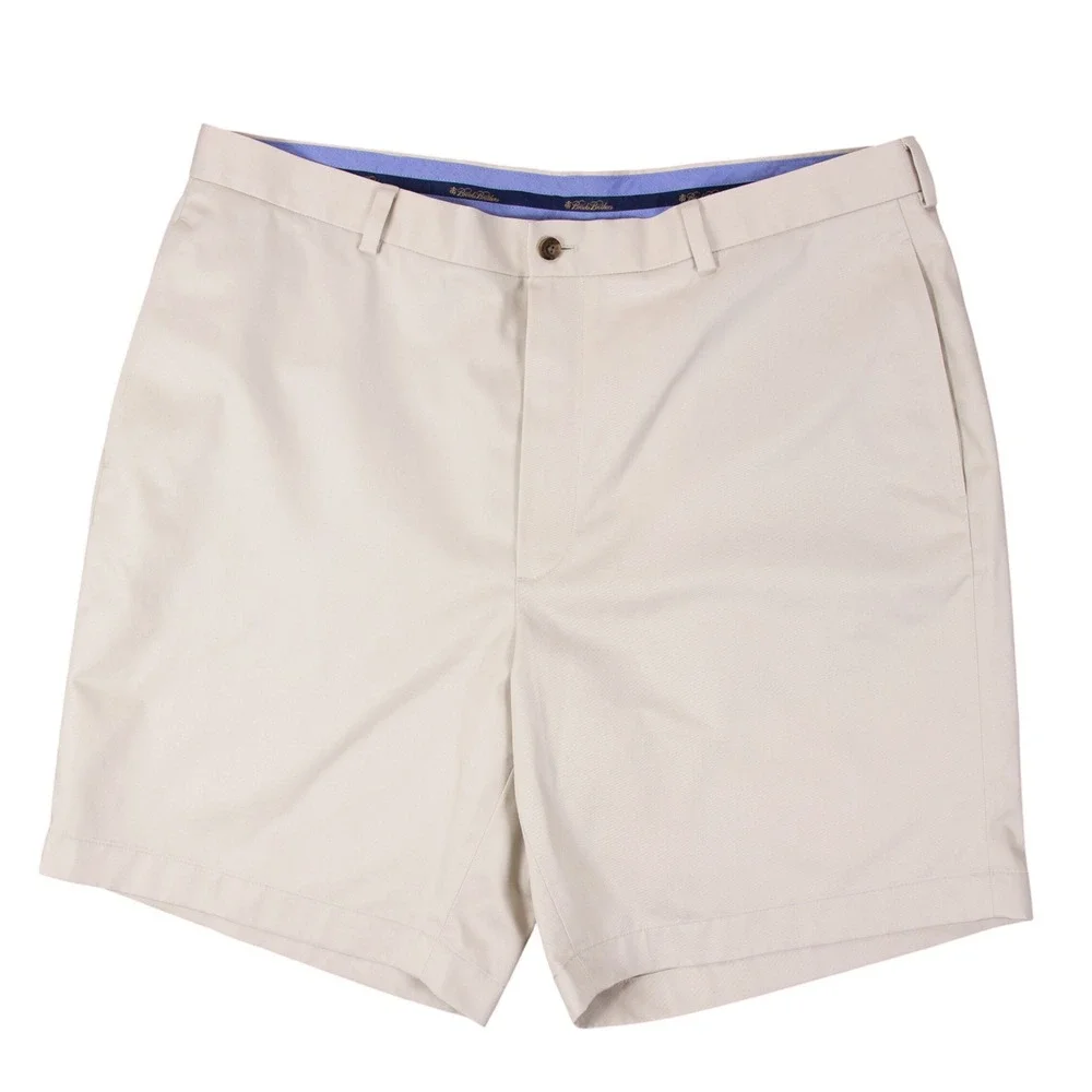 Brooks Brothers Mens 40x8.5 Light Weight Advantage Chino Shorts Beige Cotton